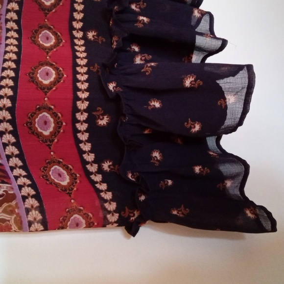 Patrons of Peace Ruffled Boho Tank Blouse - Picture 6 of 12